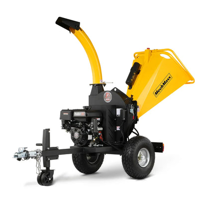 5 inch E-start DUCAR 420cc 15hp Gasoline Engine Powered Disc Wood Chipper with Taillight ,  P4205