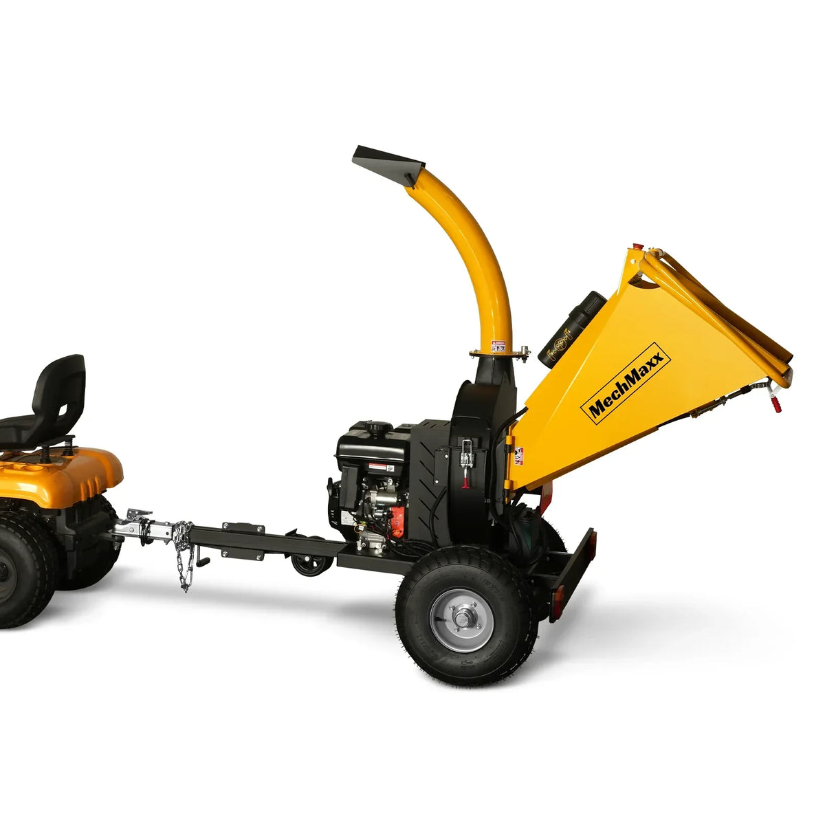 5 inch E-start DUCAR 420cc 15hp Gasoline Engine Powered Disc Wood Chipper with Taillight ,  P4205