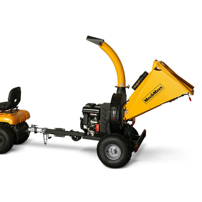 5 inch E-start DUCAR 420cc 15hp Gasoline Engine Powered Disc Wood Chipper with Taillight ,  P4205
