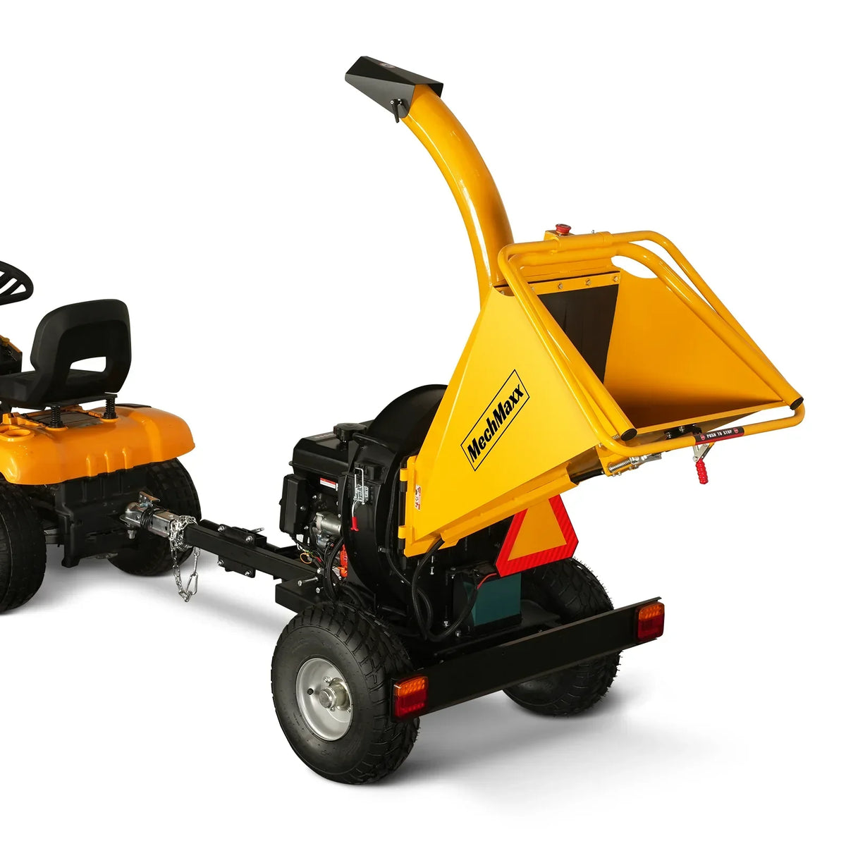 5 inch E-start DUCAR 420cc 15hp Gasoline Engine Powered Disc Wood Chipper with Taillight ,  P4205