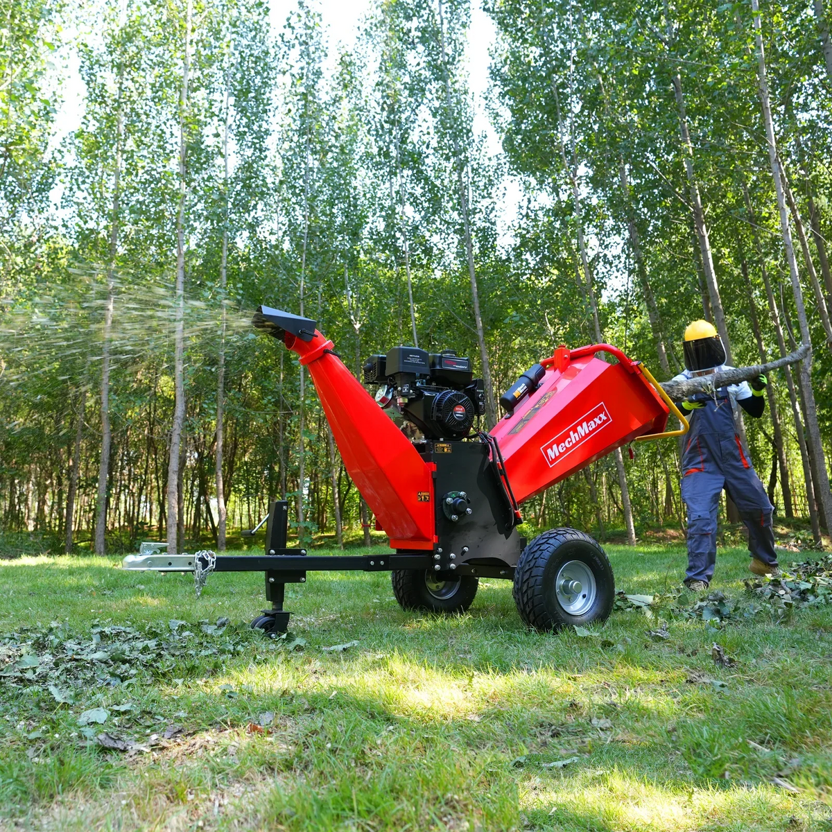 6 inch E-start ZONSEN 420cc 15hp Gasoline Engine Powered Drum Wood Chipper ,  P4206