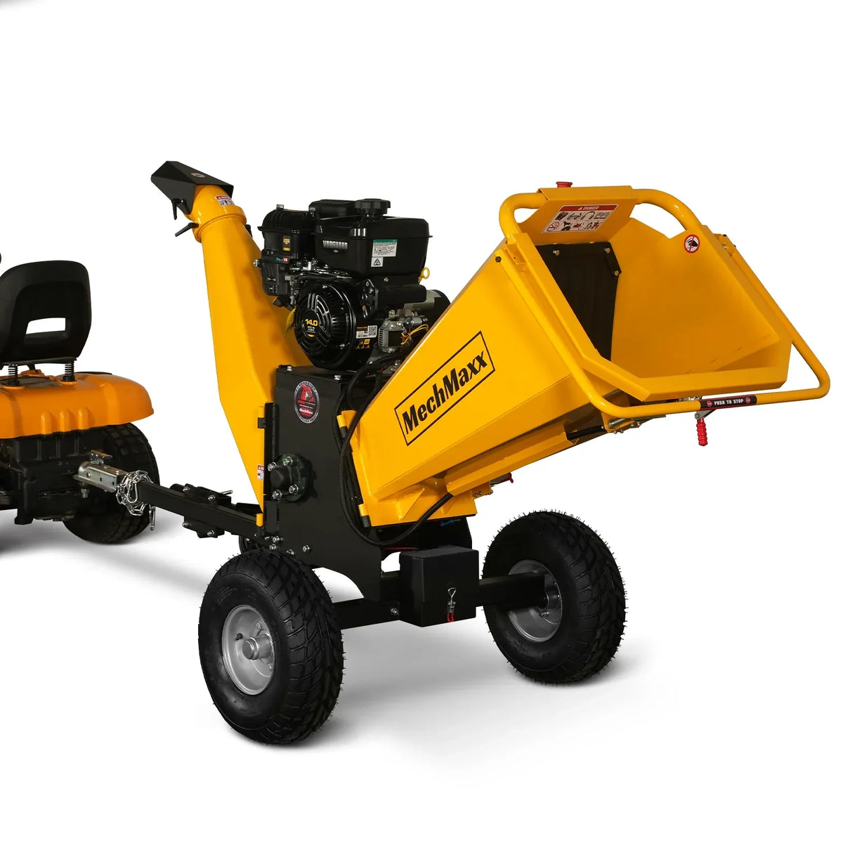 6 inch E-start B&S VANGUARD 408cc 14hp Gasoline Engine Powered Drum Wood Chipper,   P4206