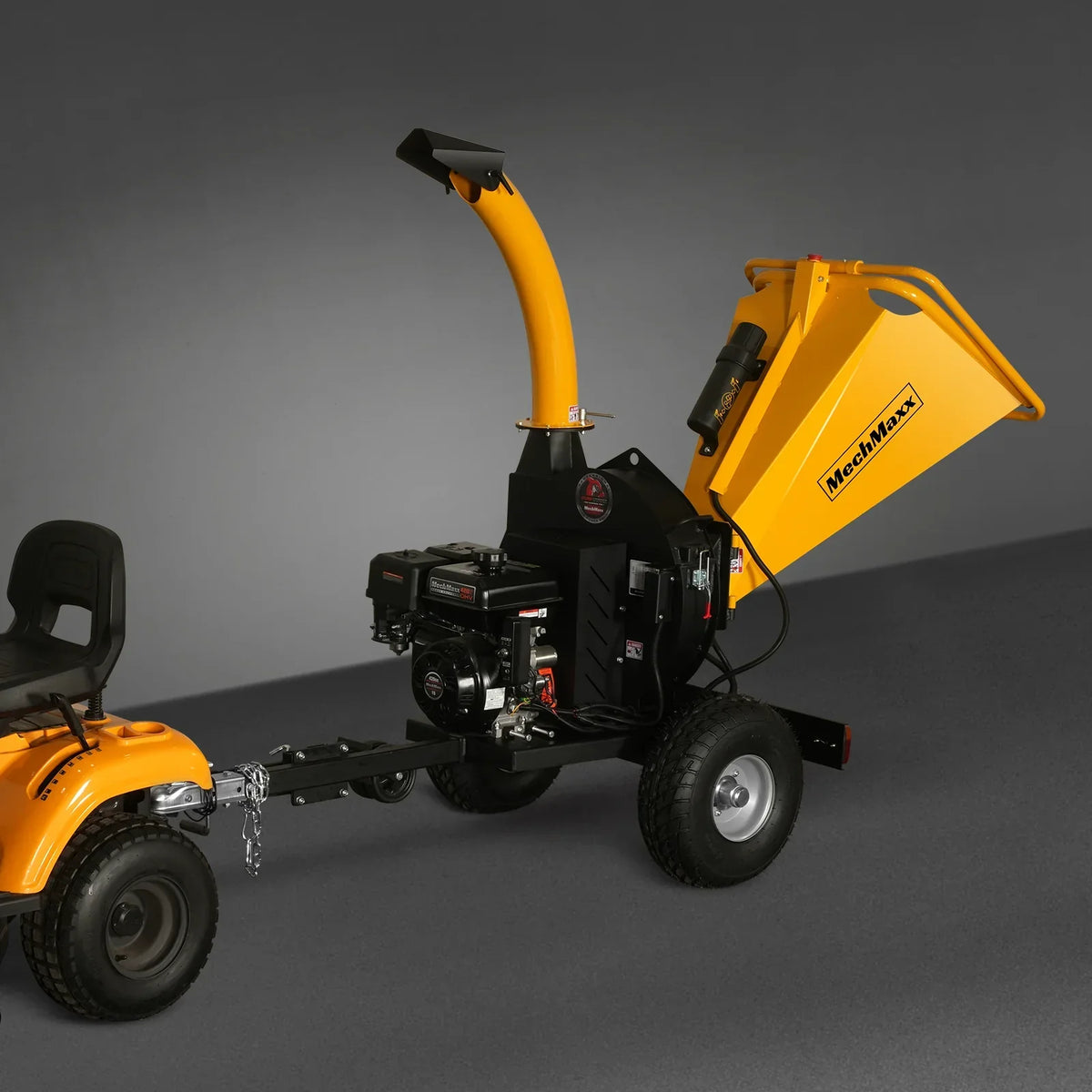5 inch E-start DUCAR 420cc 15hp Gasoline Engine Powered Disc Wood Chipper with Taillight ,  P4205