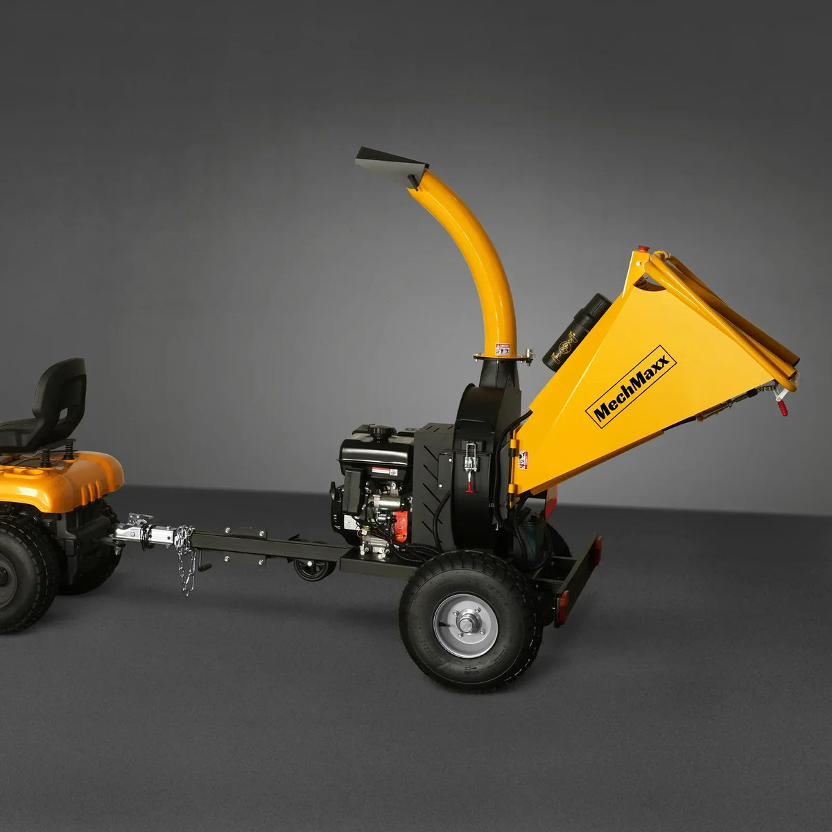 5 inch E-start DUCAR 420cc 15hp Gasoline Engine Powered Disc Wood Chipper with Taillight ,  P4205