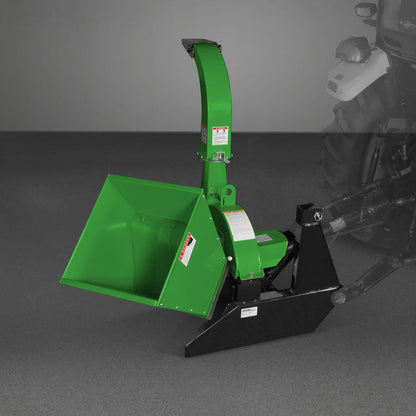 3 Point PTO Wood Chipper Attachment For Tractors Up To 45HP (PTO Shaft Included),  BX42S