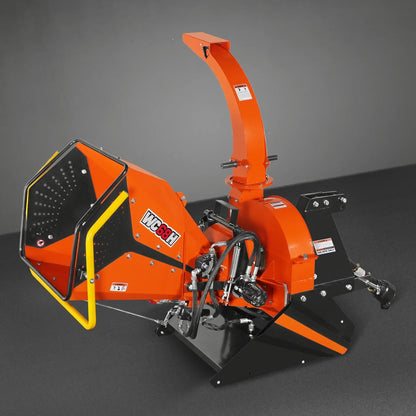 6" 3 Point Hydraulic Feeding PTO Wood Chipper for 20-50HP Tractor,  WC68H