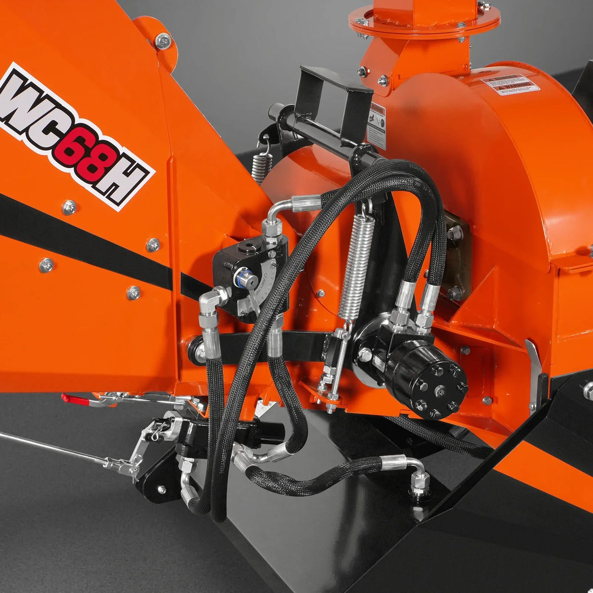 6" 3 Point Hydraulic Feeding PTO Wood Chipper for 20-50HP Tractor,  WC68H