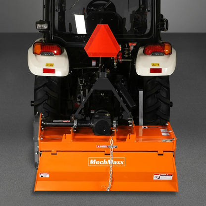 4FT 3-Point Gear Drive Rotary Tiller, 18-35HP Tractor, PTO Shaft Included (With Slip Clutch), Cat. 1 Hookup , RT400