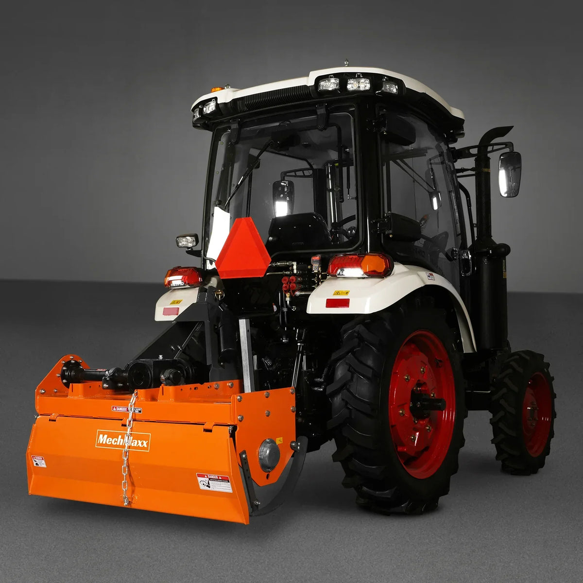 4FT 3-Point Gear Drive Rotary Tiller, 18-35HP Tractor, PTO Shaft Included (With Slip Clutch), Cat. 1 Hookup , RT400