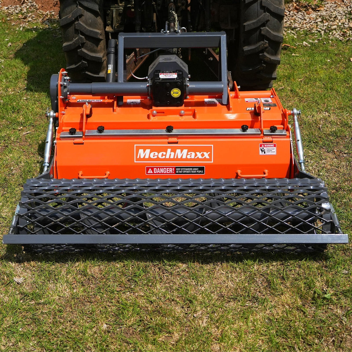48 in Stone Burier Reverse Rotary Tiller,  3 Point Hitch Cat.1,  Chain Drive,  PTO Shaft Included with Slip Clutch,  20-45 HP,  RSB48