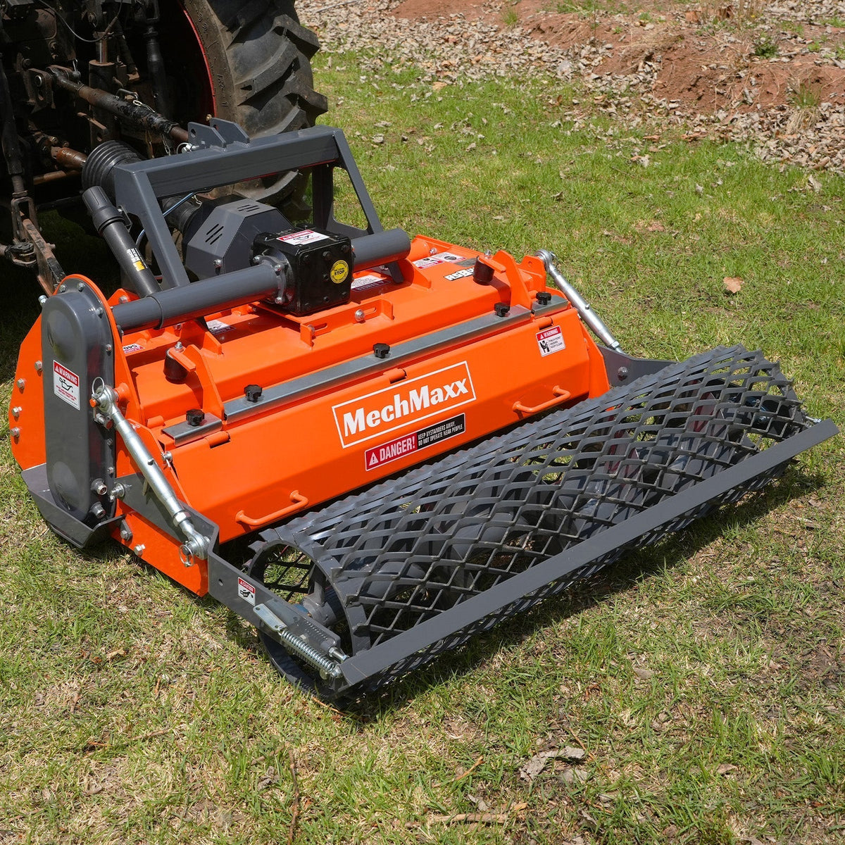 48 in Stone Burier Reverse Rotary Tiller,  3 Point Hitch Cat.1,  Chain Drive,  PTO Shaft Included with Slip Clutch,  20-45 HP,  RSB48