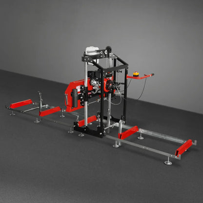 22" Portable Sawmill,  274cc 8.1HP Gasoline Engine,  18" Board Width,  13' Track Length ,  SM-22