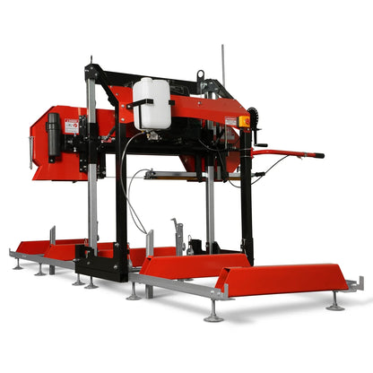 32" Portable Sawmill,  KOHLER CH440 429cc E-Start Gasoline Engine,  26.5" Board Width,  13' Track Length ,  SM-32