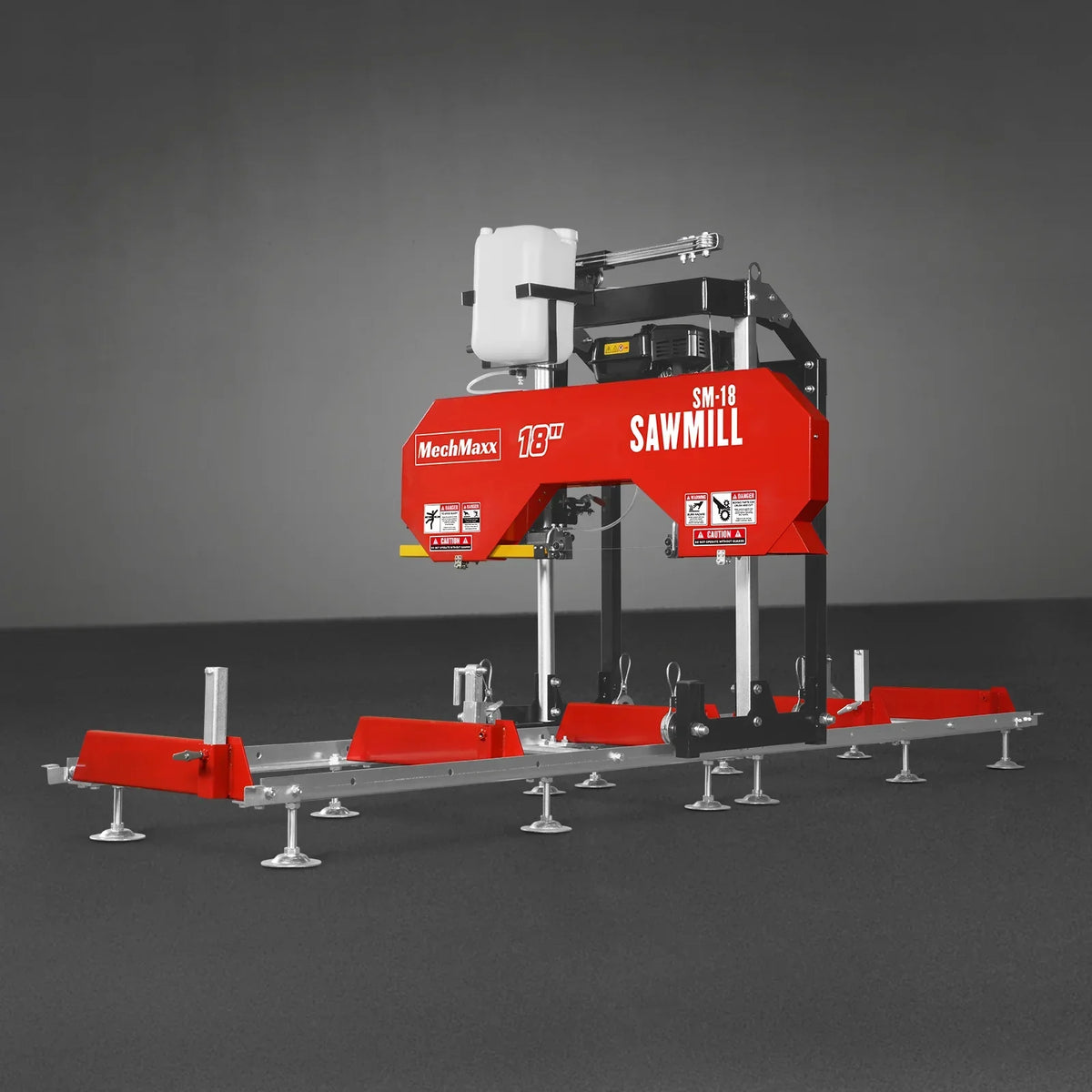 18" Portable Sawmill,  212cc 7HP Gasoline Engine,  15" Board  Width,  10' Track Length ,  SM-18