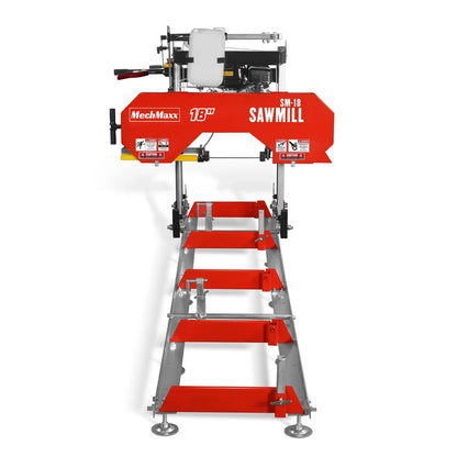 18" Portable Sawmill,  212cc 7HP Gasoline Engine,  15" Board  Width,  10' Track Length ,  SM-18