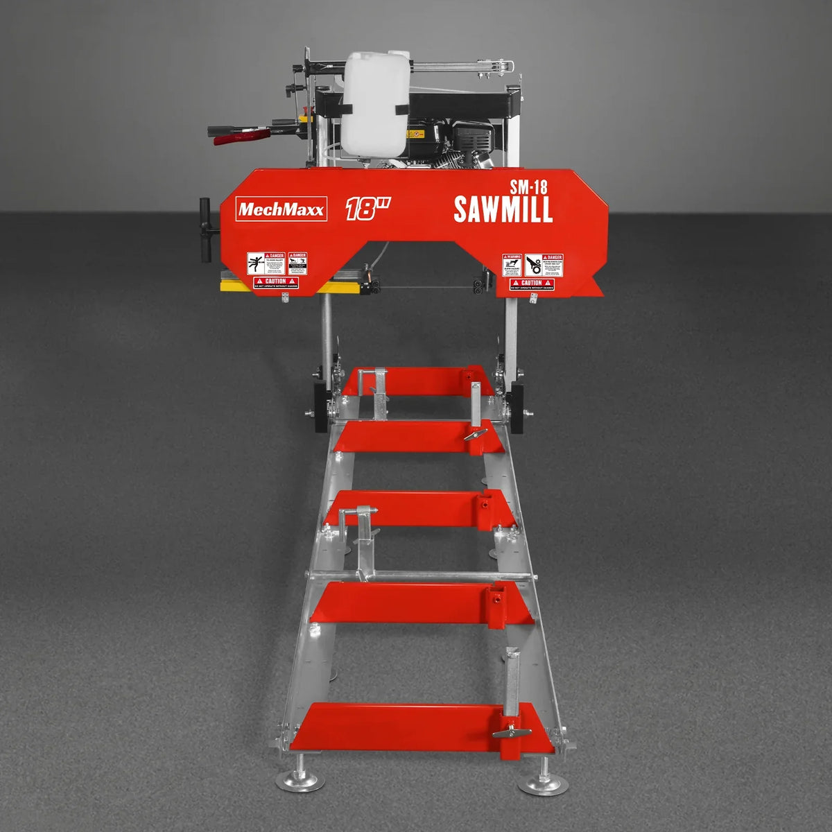 18" Portable Sawmill,  212cc 7HP Gasoline Engine,  15" Board  Width,  10' Track Length ,  SM-18