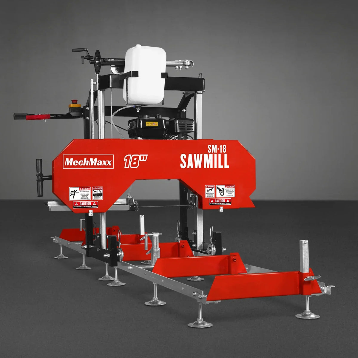 18" Portable Sawmill,  212cc 7HP Gasoline Engine,  15" Board  Width,  10' Track Length ,  SM-18
