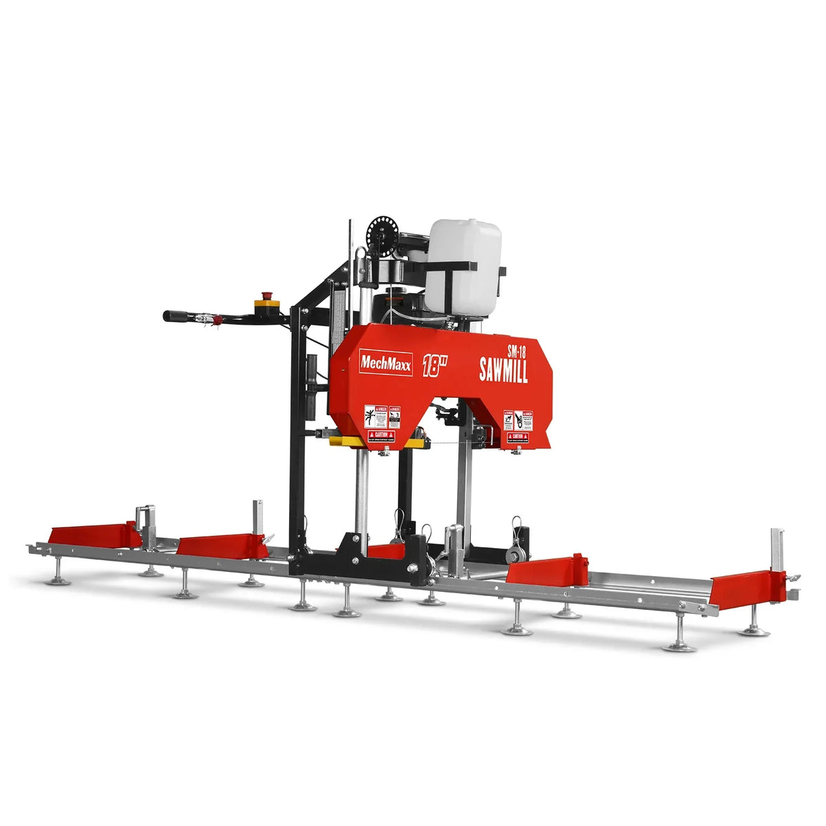 18" Portable Sawmill,  212cc 7HP Gasoline Engine,  15" Board  Width,  10' Track Length ,  SM-18