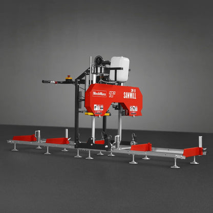 18" Portable Sawmill,  212cc 7HP Gasoline Engine,  15" Board  Width,  10' Track Length ,  SM-18