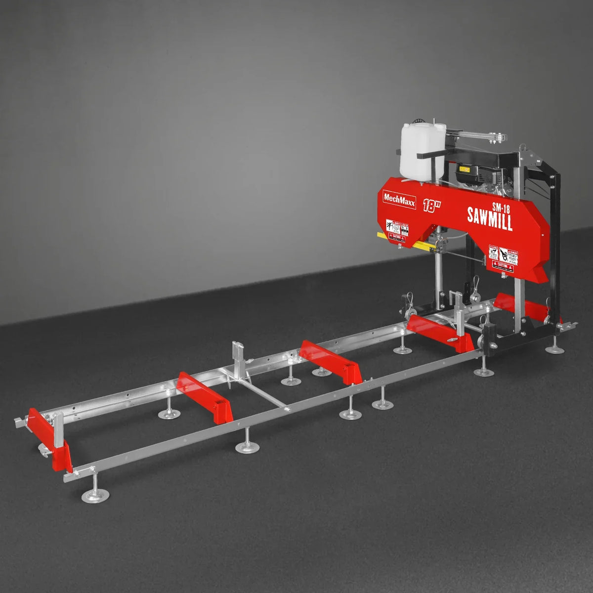 18" Portable Sawmill,  212cc 7HP Gasoline Engine,  15" Board  Width,  10' Track Length ,  SM-18