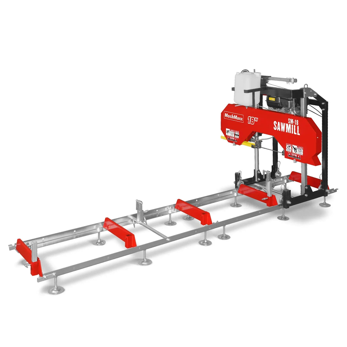 18" Portable Sawmill,  212cc 7HP Gasoline Engine,  15" Board  Width,  10' Track Length ,  SM-18