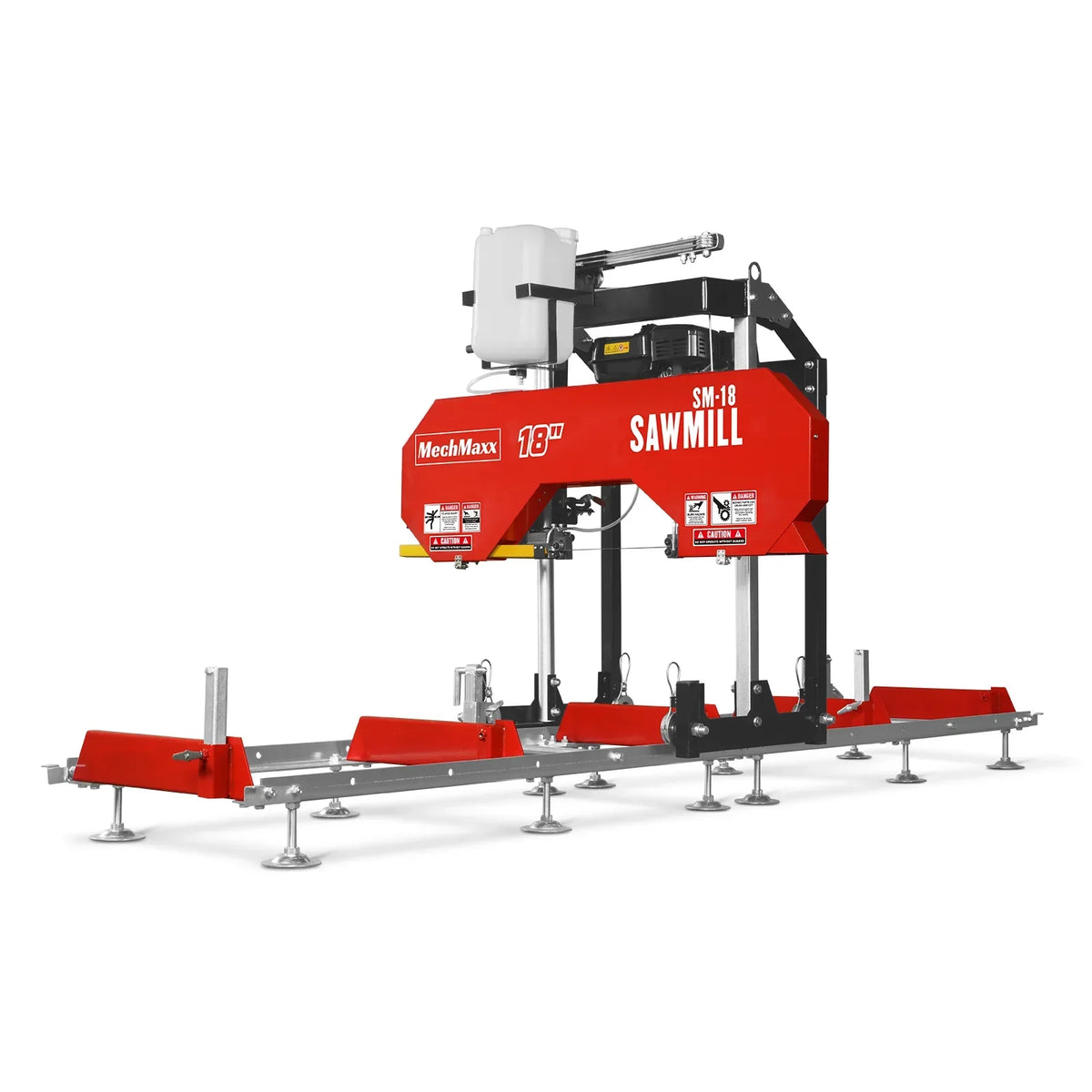 18" Portable Sawmill,  212cc 7HP Gasoline Engine,  15" Board  Width,  10' Track Length ,  SM-18