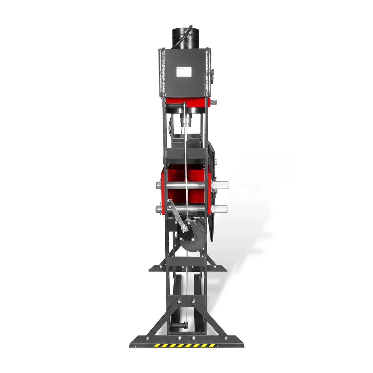 100 Ton H-Frame Electric Hydraulic Shop Press with Hand Winch, 110V Motor, Fully Welded Steel Frame, Safety Guard, HSP100E