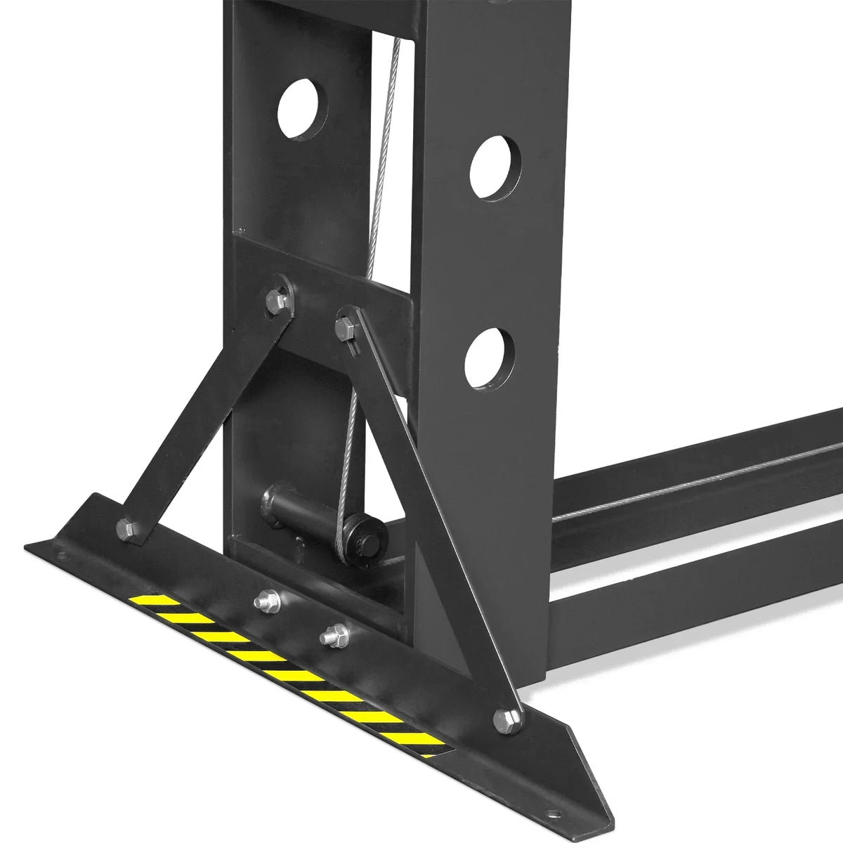 100 Ton H-Frame Electric Hydraulic Shop Press with Hand Winch, 110V Motor, Fully Welded Steel Frame, Safety Guard, HSP100E