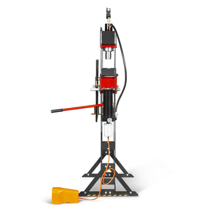 20 Ton H-Frame Air/Hydraulic Shop Press with Press Pin Kit, Fully Welded Steel Frame, Safety Guard, Foot Pedal Control, HSP20