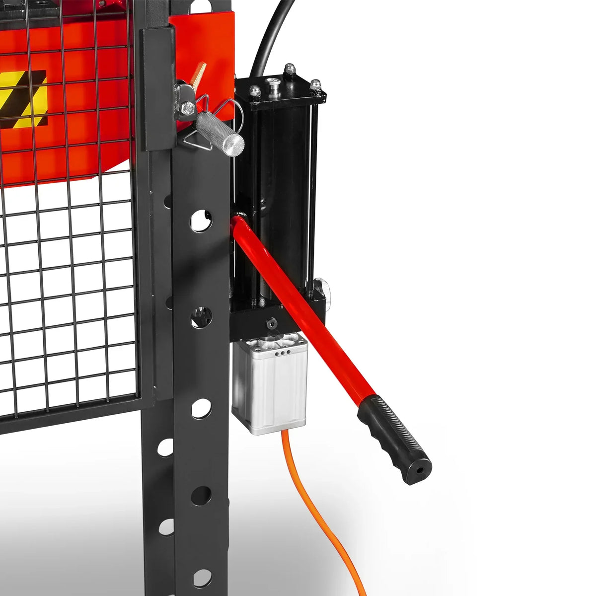20 Ton H-Frame Air/Hydraulic Shop Press with Press Pin Kit, Fully Welded Steel Frame, Safety Guard, Foot Pedal Control, HSP20