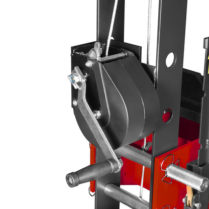 30 Ton H-Frame Air/Hydraulic Shop Press with Hand Winch & Press Pin Kit,  Fully Welded Steel Frame,  Safety Guard,  Foot Pedal Control,  HSP30
