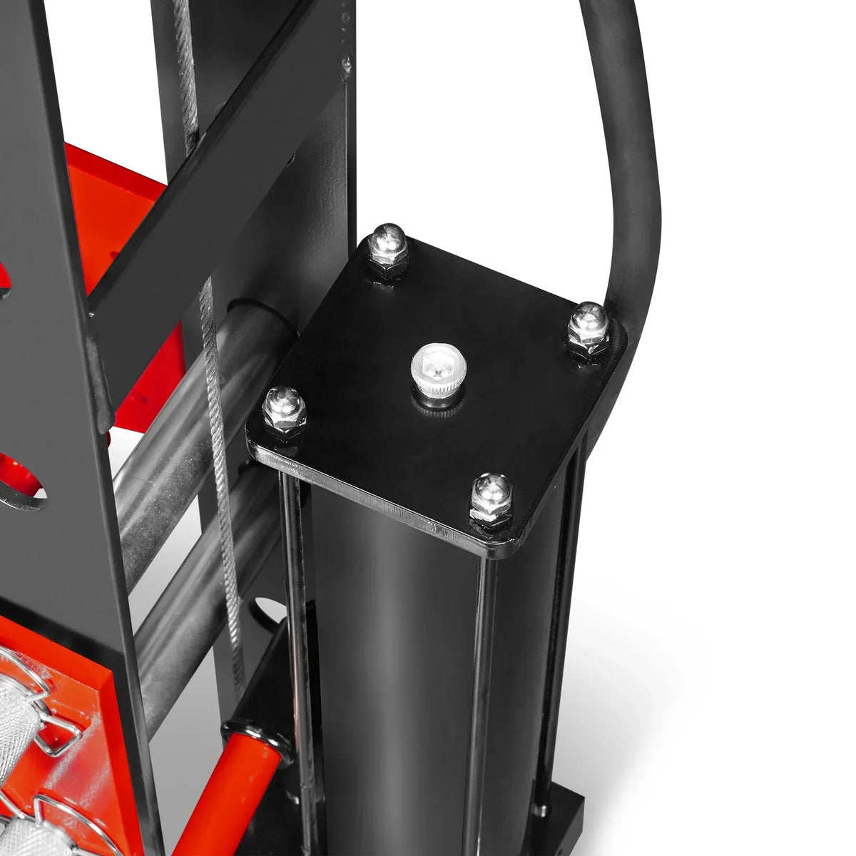 30 Ton H-Frame Air/Hydraulic Shop Press with Hand Winch & Press Pin Kit,  Fully Welded Steel Frame,  Safety Guard,  Foot Pedal Control,  HSP30