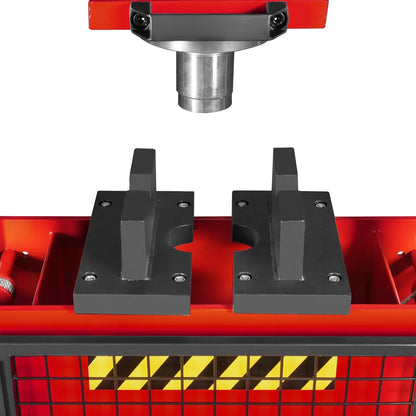 30 Ton H-Frame Air/Hydraulic Shop Press with Hand Winch & Press Pin Kit,  Fully Welded Steel Frame,  Safety Guard,  Foot Pedal Control,  HSP30