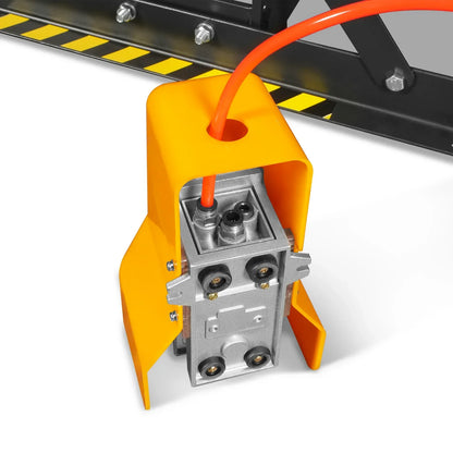 50 Ton H-Frame Air/Hydraulic Shop Press with Hand Winch & Press Pin Kit,  Fully Welded Steel Frame,  Safety Guard,  Foot Pedal Control,  HSP50