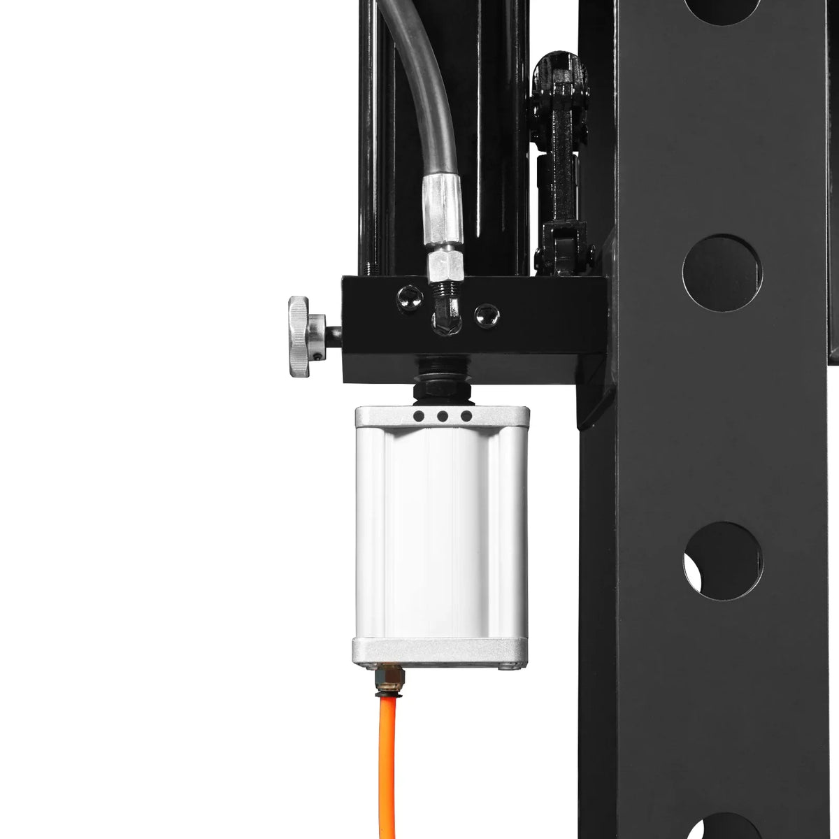50 Ton H-Frame Air/Hydraulic Shop Press with Hand Winch & Press Pin Kit,  Fully Welded Steel Frame,  Safety Guard,  Foot Pedal Control,  HSP50