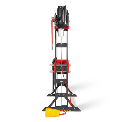 75 Ton H-Frame Air/Hydraulic Shop Press with Hand Winch,  Fully Welded Steel Frame,  Safety Guard,  Foot Pedal Control,  HSP75