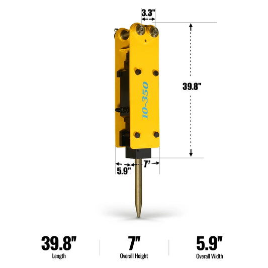Hydraulic Hammer Breaker for Mini Compact Excavator ( SKU: 150530; 150531; 150532 )