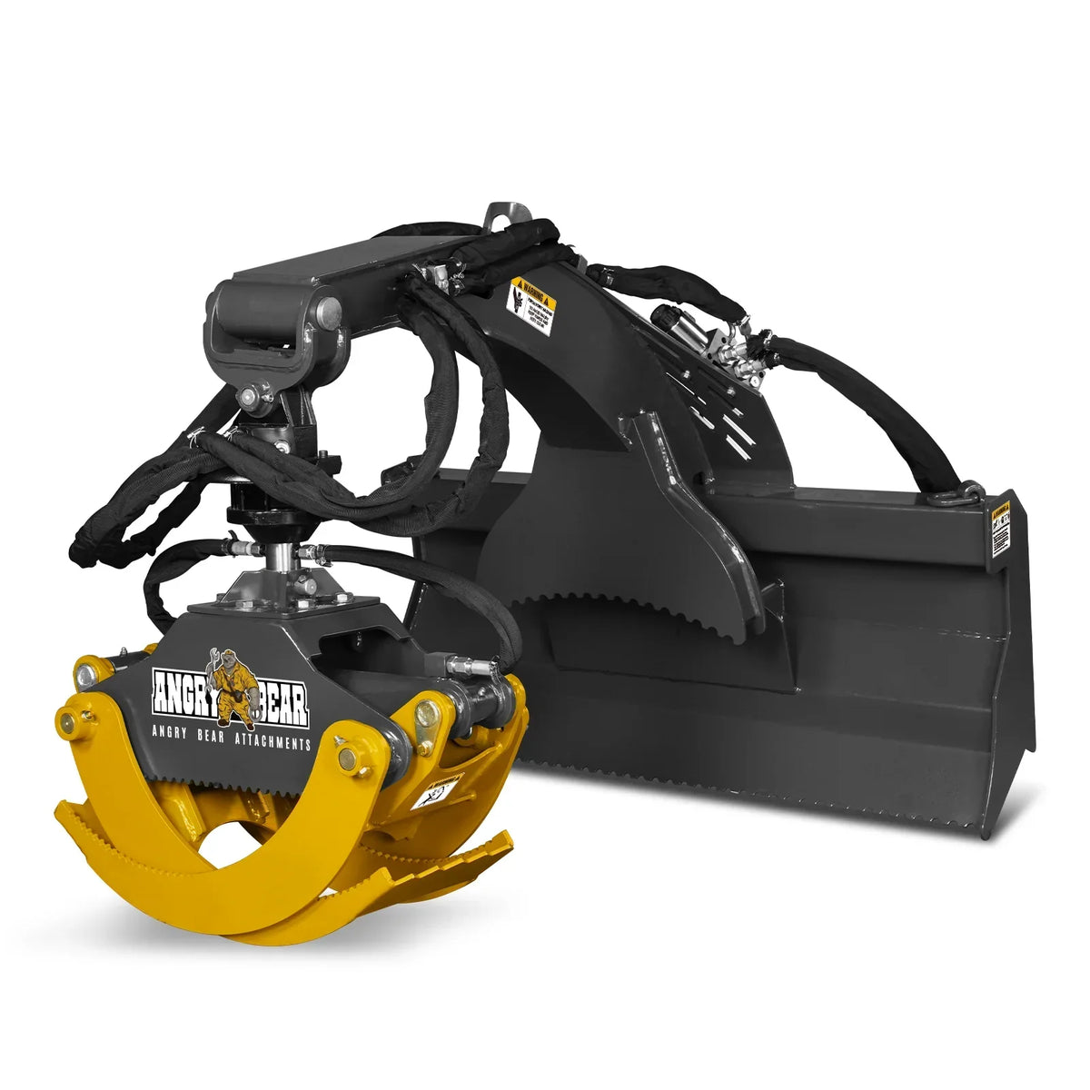 50" Skid Steer Rotary Log Grapple,  360° Rotation,  3000 Lbs Capacity