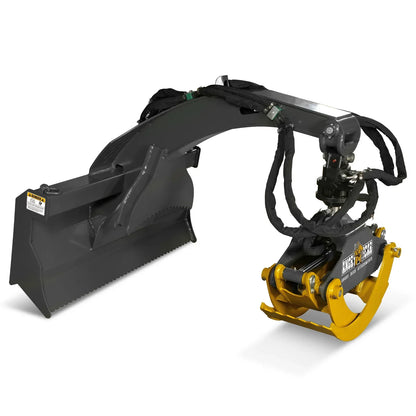 50" Skid Steer Rotary Log Grapple,  360° Rotation,  3000 Lbs Capacity