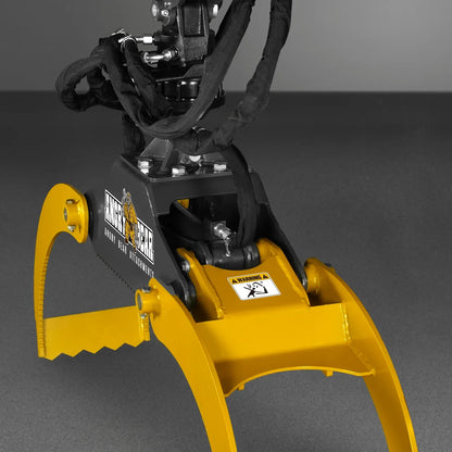 50" Skid Steer Rotary Log Grapple,  360° Rotation,  3000 Lbs Capacity