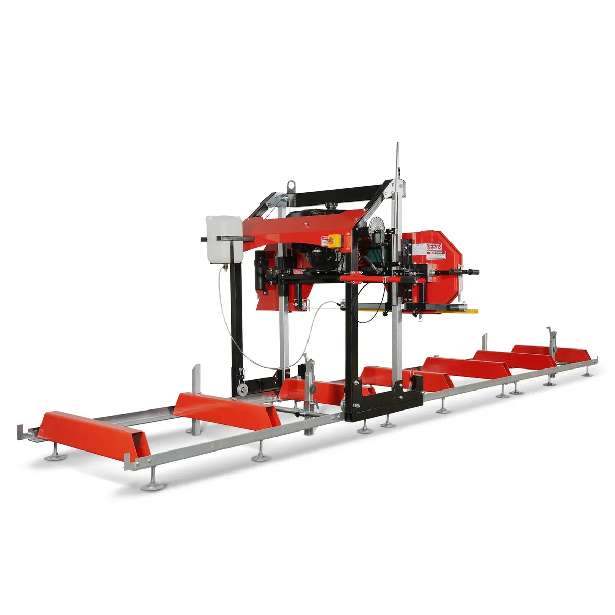 32" Portable Sawmill (5 x Blades Included),   KOHLER CH440 429cc E-Start Gasoline Engine,  26.5" Board Width,  20' Track Length (13' Track Length + 6.4' Track Extension Included) ,  SM-32
