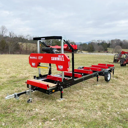 36" MAX Portable Sawmill,  22HP 688cc HONDA GX690 V-Twin Engine,  36" Board Width,  20' Track Length,  (10 x Blades Included),  SM-36HMAX