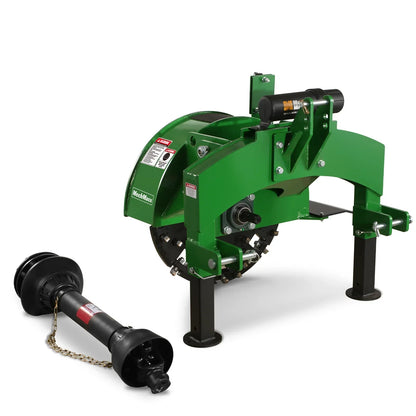 3-Point Hitch PTO Stump Grinder with 34 Carbide Teeth (PTO Shaft Included with Slip Clutch),  for 15-45HP Tractor,  SG24