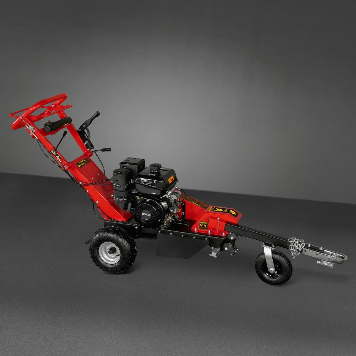 15-inch 14hp 429cc KOHLER E-Start Stump Grinder with Tow Bar,  SG380