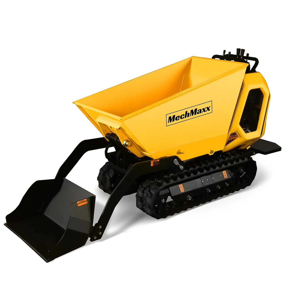 1800lb 420cc  E-start Gas Engine Stand-ON Hydraulic Track Dumper with Self-Loading ,  T80