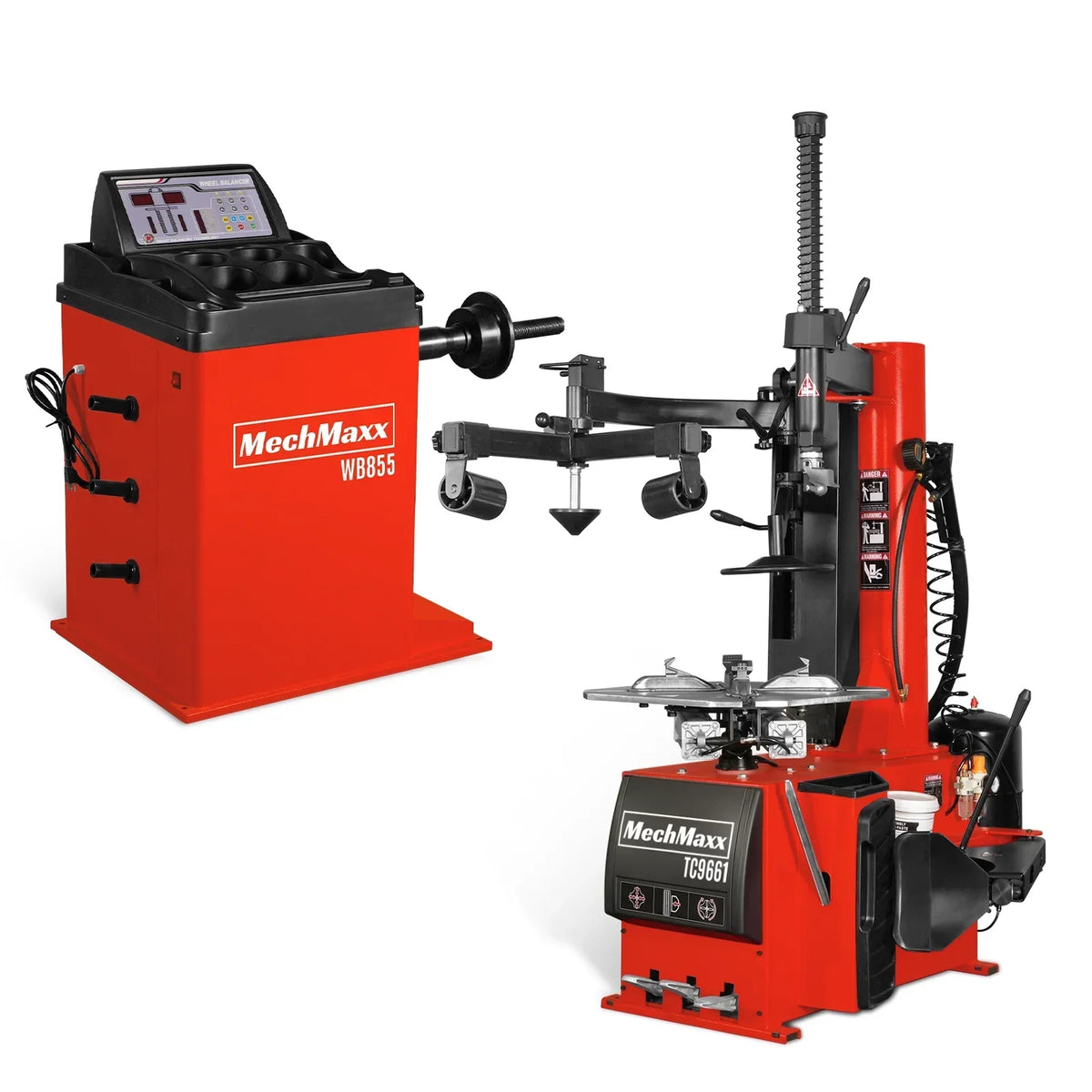 24" Rim Assist Arm Tire Changer Wheel Balancer Bundle,  TC9661,  WB855