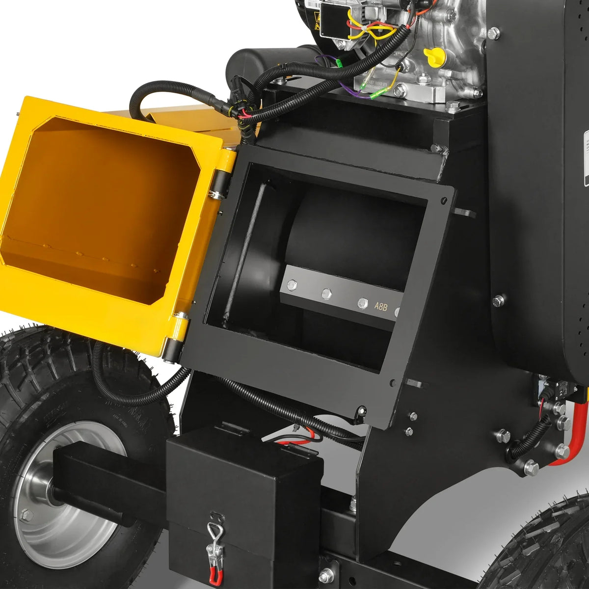 6 inch E-start B&S VANGUARD 408cc 14hp Gasoline Engine Powered Drum Wood Chipper,   P4206