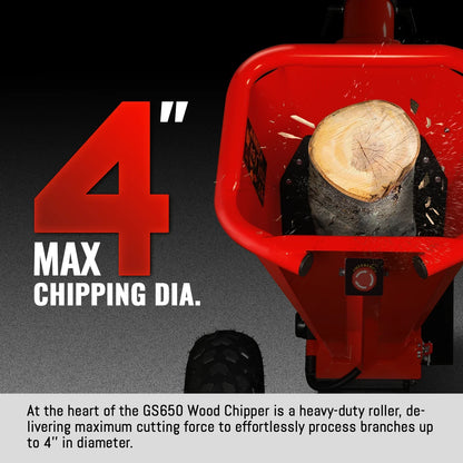 4" Honda Gasoline Engine Wood Chipper & 12" Stump Grinder Bundle,  GS650 & SGR1500