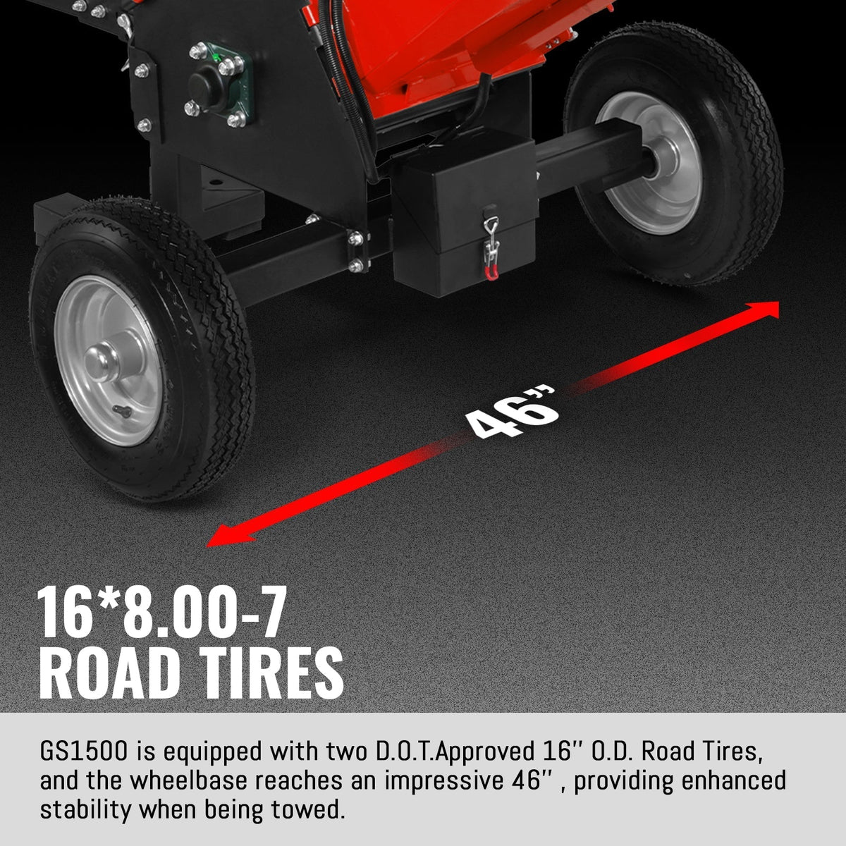 5 inch E-start ZONSEN 459cc Gasoline Engine Powered Wood Chipper ,  GS1500
