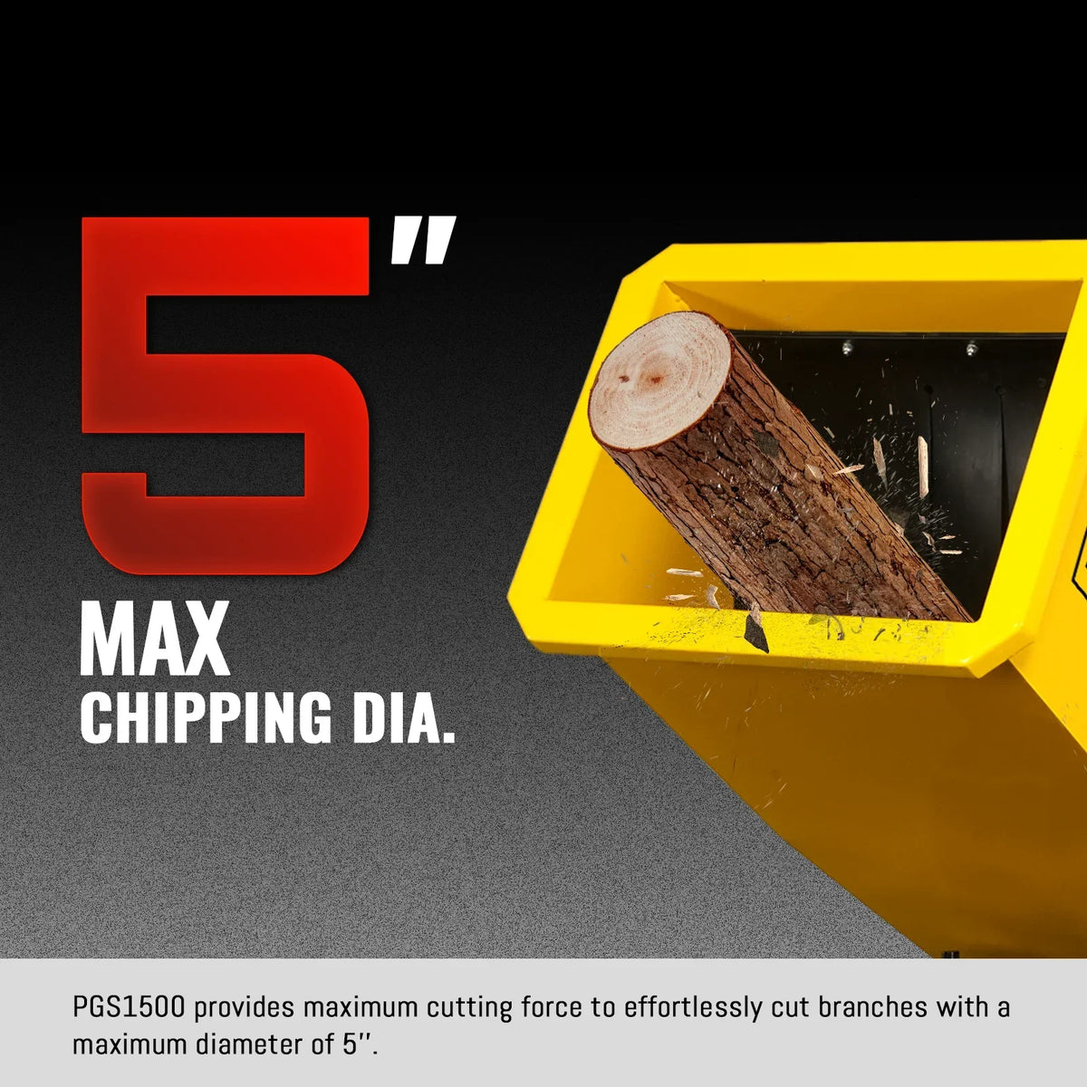 5 inch E-start DUCAR 420cc 15hp Gasoline Engine Powered Drum Wood Chipper with Towbar ,  PGS1500
